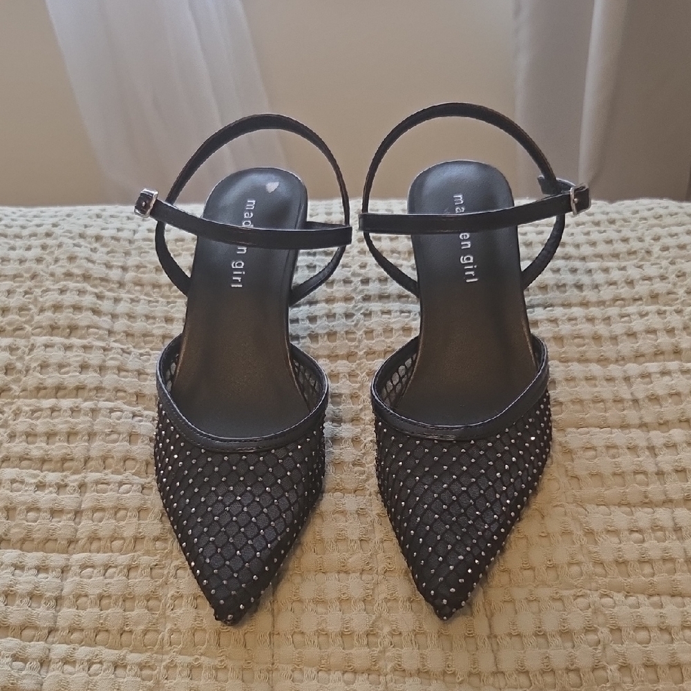 Madden Girl Black Studded Heels